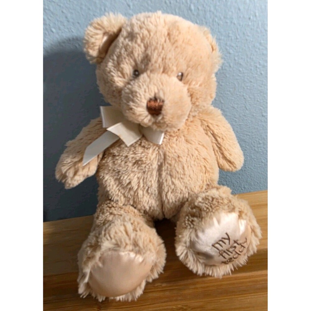 Gund Baby My First Teddy Tan Plush Stuffed Animal Toy Newborn Gift 10"